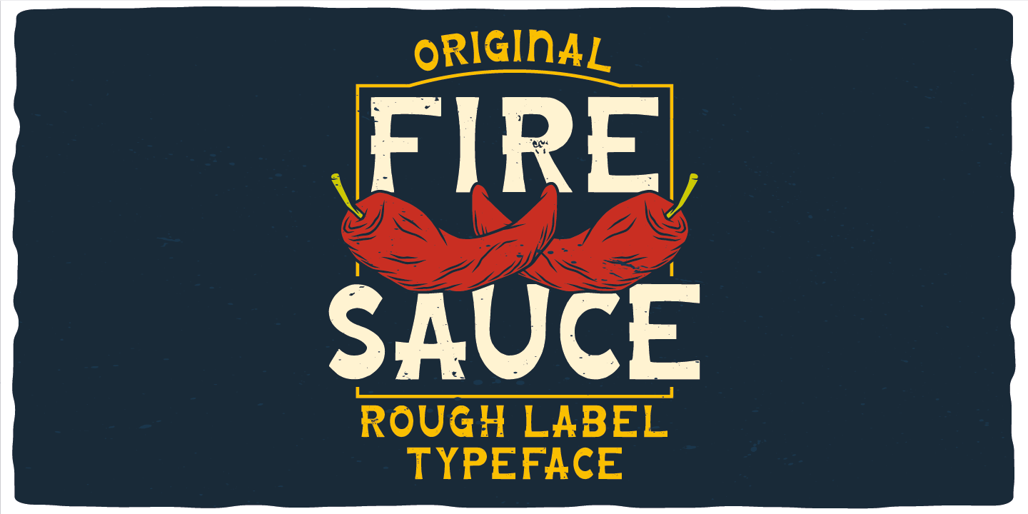 Przykładowa czcionka Fire Sauce #6